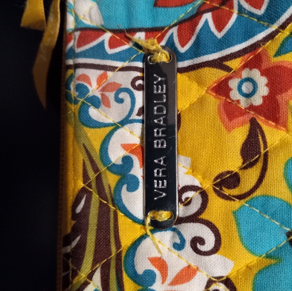 Two Vera Bradley Paisley Lined Zippered Travel Make Up Storage Pouch - Picture 4 of 14